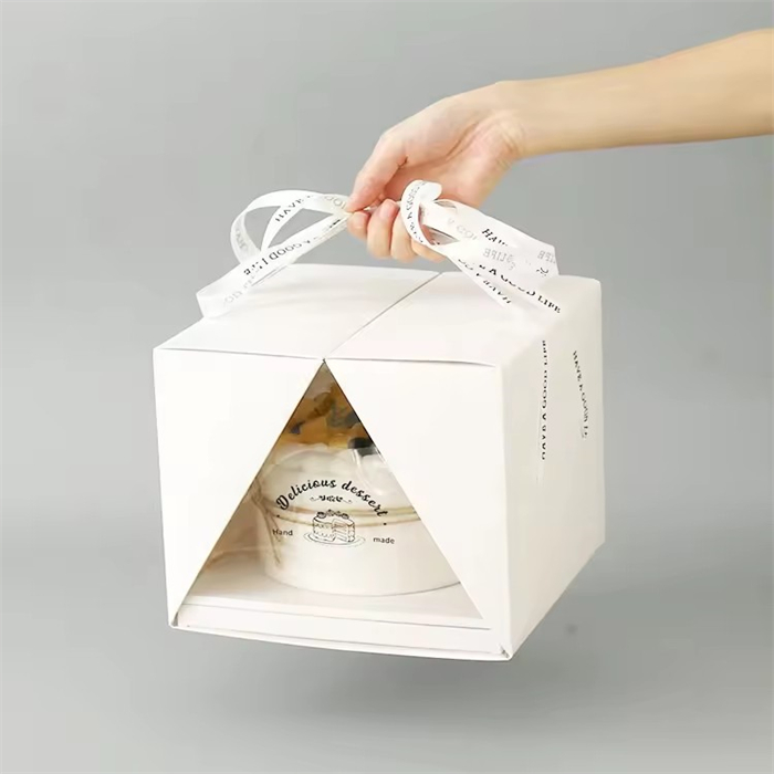 Cake box with window